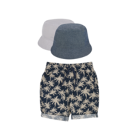 Stoff Hose und Hut Schnitt aus, isoliert transparent Hintergrund png