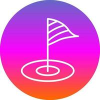 Minigolf Vector Icon Design