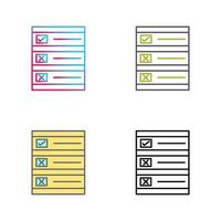 Ballot Paper Vector Icon