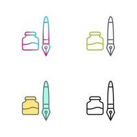 Ink and Pen Vector Icon