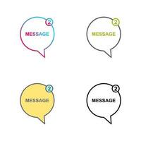 Message Bubbles Vector Icon