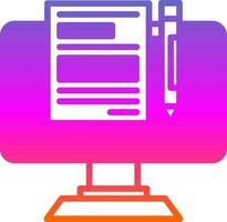 Blogger Vector Icon Design