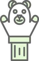 Hand puppet Vector Icon Design