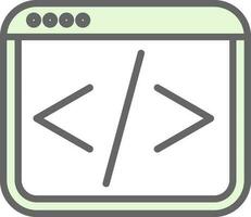 Web coding Vector Icon Design