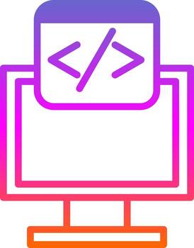 diseño de icono de vector de programación web