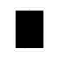 Tablet isolated on a transparent png background. Stock photography