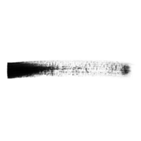 Black brush stroke isolated on a transparent background. Stock design element png