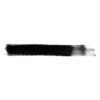 Black brush stroke isolated on a transparent background. Stock design element png