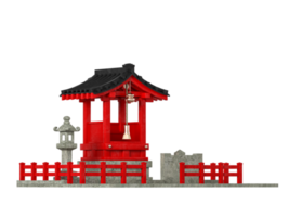 Red Japanese shrine png