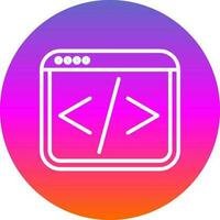 Web coding Vector Icon Design