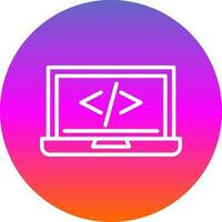 code programming Vector Icon Design
