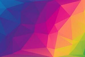 Triangle pattern multicolored polygon texture abstract shape background artwork photo