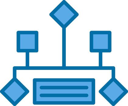 Hierarchical structure Vector Icon Design