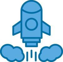 Rocket launch Vector Icon Design