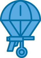 Skydiving Vector Icon Design