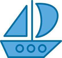 Catamaran Vector Icon Design