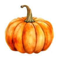 pumpa vattenfärg ClipArt ai genererad png