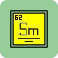 Samarium Vector Icon Design