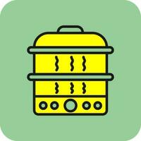 Steamer Vector Icon Design