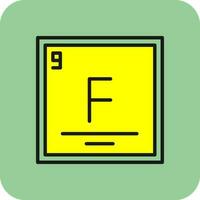 Fluorine Vector Icon Design