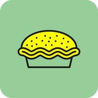 Pie Vector Icon Design