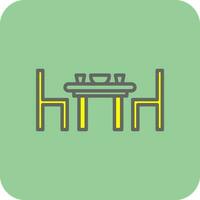 Dining table Vector Icon Design