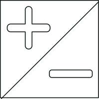 Black line art quantity of light settings vector