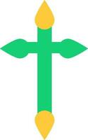 Christian cross symbol or icon on background. vector