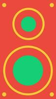 Flat style audio sound speaker. vector