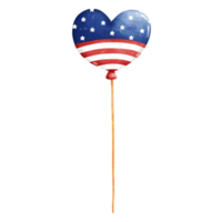 Watercolor Patriotic Balloon png