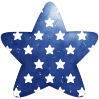 Watercolor Patriotic Star png