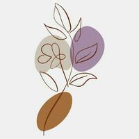 Minimalist Floral Vector Art Illustrations for Occasions template vintage fashion hand drawn decor