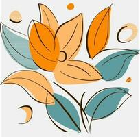 Minimalist Floral Vector Art Illustrations for Occasions template vintage fashion hand drawn decor