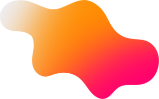 Abstract Orange Shape Gradient Elements png