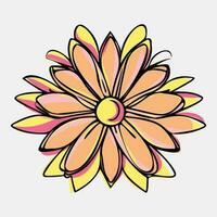 vector ilustración resumen todavía vida de flores en pastel colores. colección de contemporáneo Arte