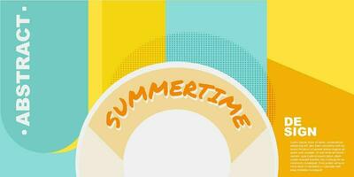 Colorful Summer background layout banners design. Template 3D product display cylindrical shape. Horizontal poster, greeting card, header website sale ad promotion. vector