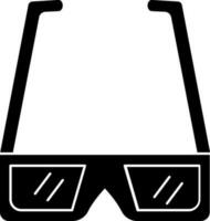 Illustration of 3D glasses flat icon. vector