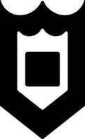 Vector illustration of security shield icon.