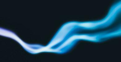 Smoke wave on dark background, blue white black abstract wave pattern, grainy gradient texture, copy space photo