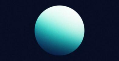 Blue white sphere color gradient abstract minimal background on black backdrop photo