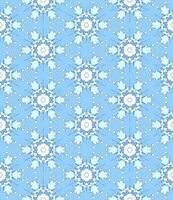 White Blue Bloom Flower Abstract Pattern on Blue Background photo