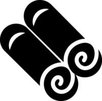 Chocolate rolls made by Black and White color. vector