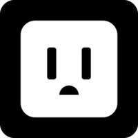 Plug in flat style. vector