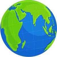 Illustration of a earth globe. vector