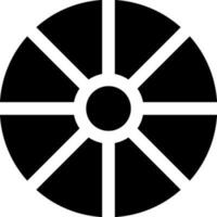 Flat style porthole in Black and White color. vector