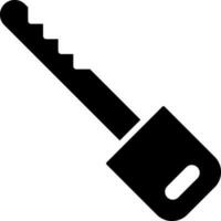 Key icon or symbol in flat style. vector