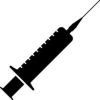 Illustration of syringe icon. vector