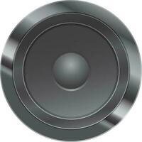 lustroso negro audio sonido vocero. vector