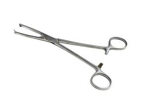 Surgical instruments isolated photo