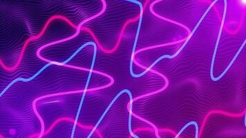futurista púrpura electrónico neón rayo energía abstracto, resumen tecnología antecedentes bucle animación, ciber disco vigas dinámica efecto, galaxia iluminado brillo, Internet láser Encendiendo video